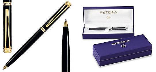 яШариковая ручка W21014 Waterman Harmonie  Black GT (S0050720 M, S0118770 F)