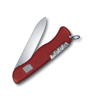 яНож Victorinox 0.8823 Alpineer солдатский с фиксатором, 111мм, красный