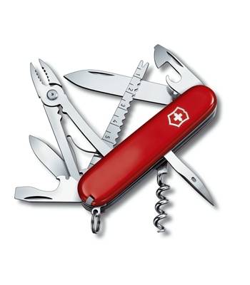 яНож Victorinox 1.3653 Angler офицерский, 91мм, красный