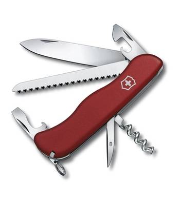 яНож Victorinox 0.8863 Rucksack солдатский с фиксатором, 111мм, красный