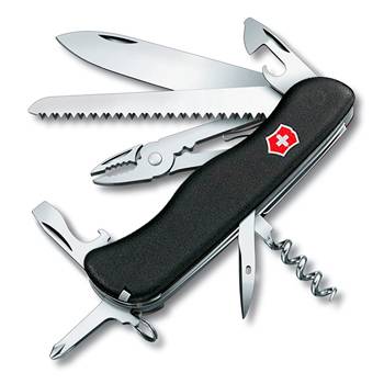 яНож Victorinox 0.9033.3 Atlas солдатский с фиксатором, 111мм, черный