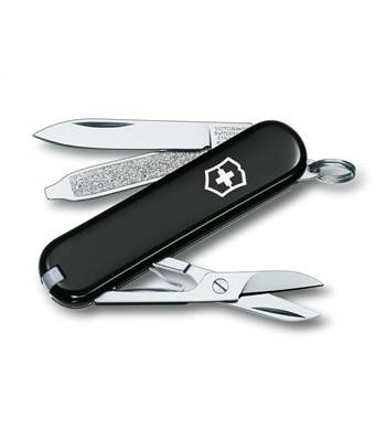 Нож-брелок Victorinox 0.6223.3 Classic, 58мм, черный