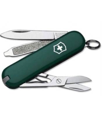 Нож-брелок Victorinox 0.6223.4 Classic, 58мм, зеленый