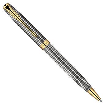 Шариковая ручка Parker Sonnet K534 Cisele серебро 925 пробы S0808170