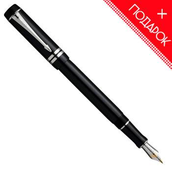 яПерьевая ручка F89 Parker Duofold International Black PT(S0690560F)