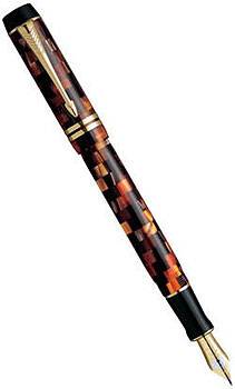яПерьевая ручка F107 Parker Duofold Check Centennial Amber GT (S0690680F,S0690700M)
