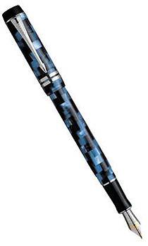 яПерьевая ручка F107 Parker Duofold Check Centennial Blue PT (S0690890F,S0690910)