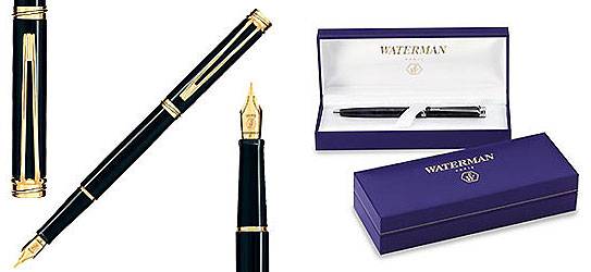 яПерьевая ручка W21011 Waterman Harmonie Black GT (S0050690 F, S0050700 M)