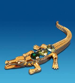 яAR-3788/GA  Фигурка "Крокодил" с цв.кр.