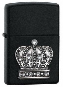 яЗажигалка"ZIPPO" 21202 THE KING OF BLING EMBLEM