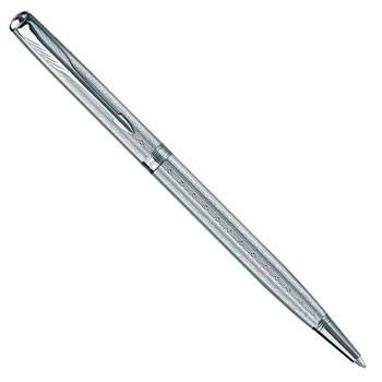 яParker Sonnet Slim  K432 Chiselled Silvery CT шариковая ручка S0808380