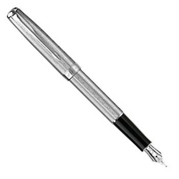 яParker Sonnet F532 Chiselled Silvery CT перьевая ручка S0808340F