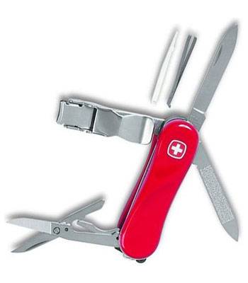 яНож Wenger NAIL CLIP 1.580.11.300 с книпсером (65мм)