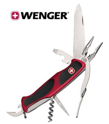 яНож Wenger RangerGrip 1.77.74.821 (120mm, красный, в подар. коробке)