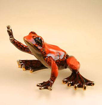 яФарфор "Pavone" фигурка лягушка  JP-08/6  12,5х7см