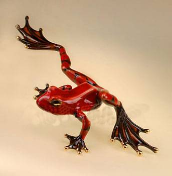 яФарфор "Pavone" фигурка лягушка  JP-08/2  25,5х4см