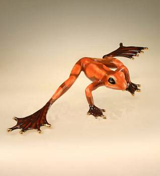 яФарфор "Pavone" фигурка лягушка  JP-08/11  28,5х4см