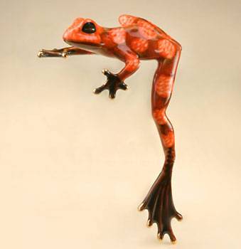 яФарфор "Pavone" фигурка лягушка  JP-08/5  10,5х19см для полки