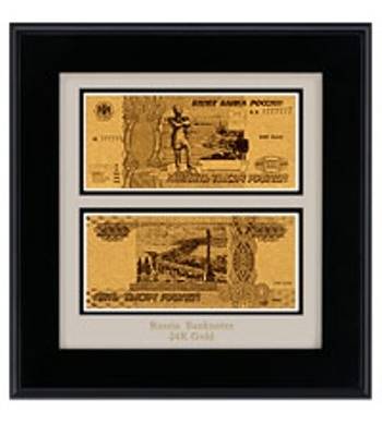 яПодарочная банкнота "La Banconota Dorata". Панно HB-144 "Банкнота 5000 Рублей"-2/size