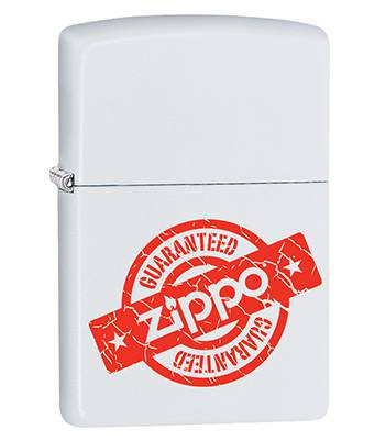 яЗажигалка Zippo 29547 Guaranteed White Matte