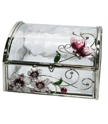 яHS-22368G JARDIN D`ETE Шкатулка "Розовая глазурь"(11х10х8см)