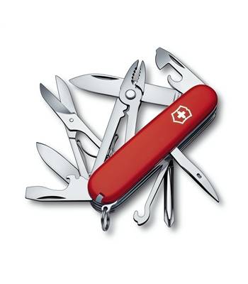 Нож Victorinox 1.4723 Deluxe Tinker офицерский, 91мм, красный