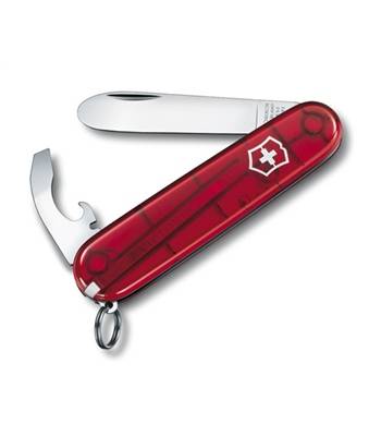 Нож Victorinox 0.2363.T My First Victorinox офицерский, 84мм, полупрозр. красный