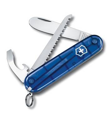 Нож Victorinox 0.2373.T2 My First Victorinox офицерский, 84мм, полупрозр. синий