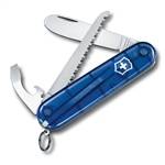 Нож Victorinox 0.2373.T2 My First Victorinox офицерский, 84мм, полупрозр. синий