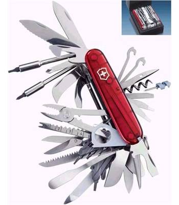 яНож Victorinox 1.6795.XAVT SwissСhamp XAVT, 91мм, красный