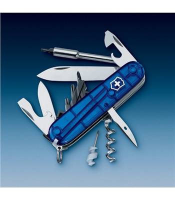 яНож Victorinox 1.7605.Т2 CyberTool 29, 91мм, прозр.синий