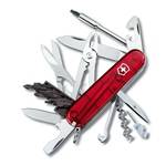 Нож Victorinox 1.7725.T CyberTool 34, 91мм, прозр.красный