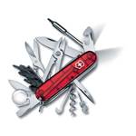 Нож Victorinox 1.7925.T CyberTool Lite, 91мм, прозрачный красный с фонариком