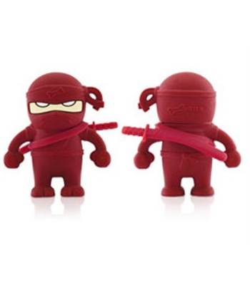 яФлэш-драйв Bone FD-4GB/B_Ninja/R ниндзя красный силиконовый (40х48х16мм)