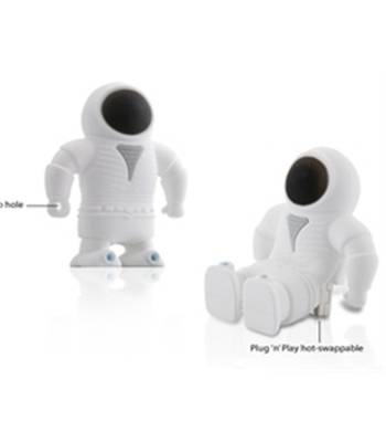 яФлэш-драйв Bone FD-4GB/B_Spaceman/Gr космонавт серый силиконовый (40х48х15мм)