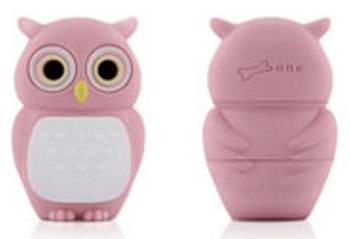 яФлэш-драйв Bone FD-4GB/B_Owl/P сова розовая силикон. (27х40х18мм)
