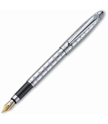 яPC1008FP-02 Перьевая ручка "Pierre Cardin" Legend корпус латунь, отделка и дет дизайна -серебро
