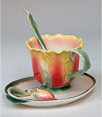 яФарфор Pavone "Тюльпан" FM-01/1 Чайная пара L=18cm