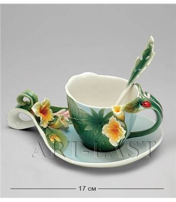 яФарфор Pavone "Тропики" FM-04/3 Чайная пара L=17cm