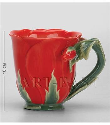 яФарфор Pavone "Роза красная" FM-02/2 Кружка h=10cm