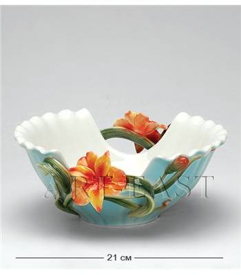 яФарфор Pavone "Лилии" FM-05/3 Ваза L=21cm