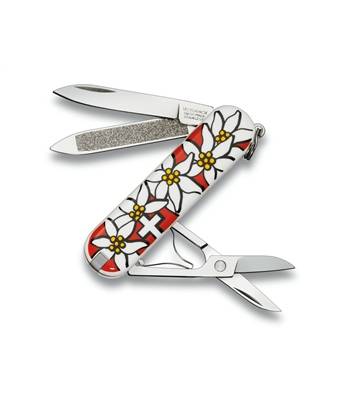 Нож-брелок Victorinox 0.6203.840 Edelweiss, 58мм, эдельвейс