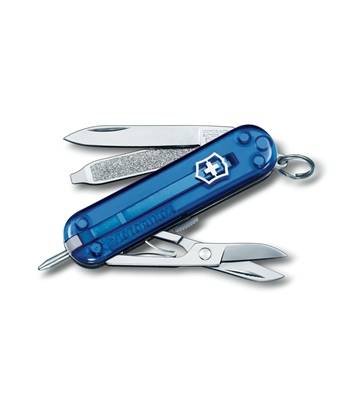 Нож-брелок Victorinox 0.6225.T2 Signature Sapphire, 58мм, полупрозрачный синий