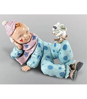 яФигурка фарфоровая "Клоуны" CMS-23/2 Clown with Rabbit H=89mm