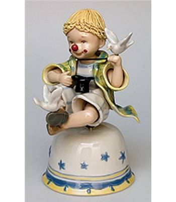 яФигурка фарфоровая "Клоуны" CMS-23/12 Magic Clown (музыкальный) H=177mm