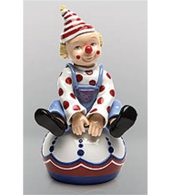 яФигурка фарфоровая "Клоуны" CMS-23/13 Clown Rotating(музыкальный) H=165mm