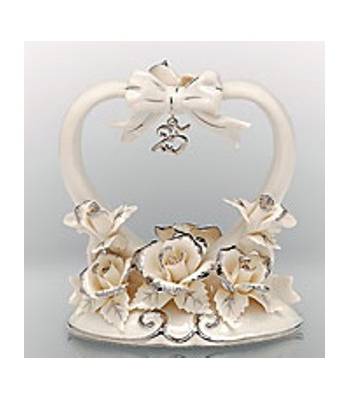 яФигурка фарфоровая "Pavone"  CMS-10/16 "Серебрянная Свадьба" H=130mm