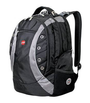 Рюкзак Wenger 1191215 "Zoom" черный/серый с отделением для ноутбука 15" 36x21x47cm (32л)