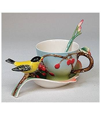 яФарфор Pavone "Вишенки" FM-01/6 Чайная пара L=18cm