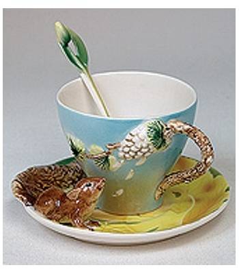 яФарфор Pavone "Белочка" FM-01/9 Чайная пара L=19cm